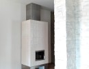 stufa con canalizzazione moderna